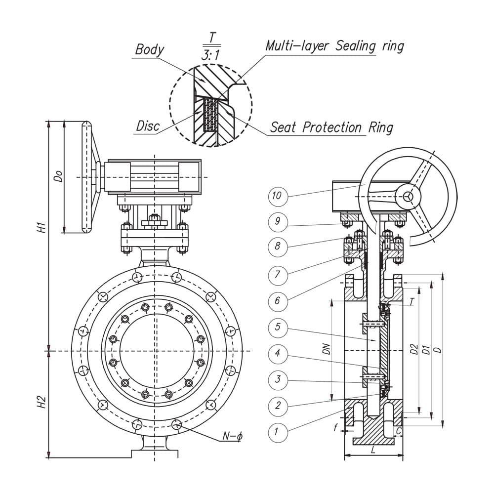 Triple Offset Butterfly Valve (2)