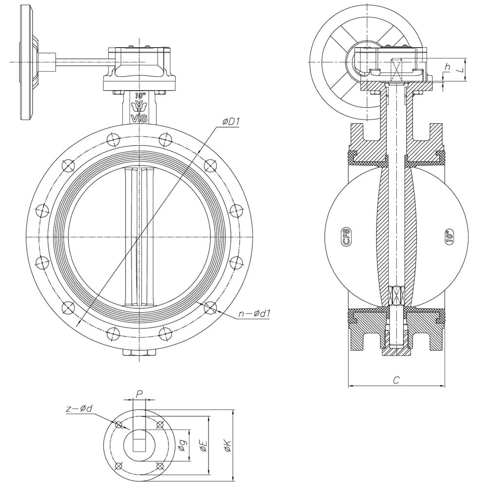 Flanged Type Butterfly Valve (2)