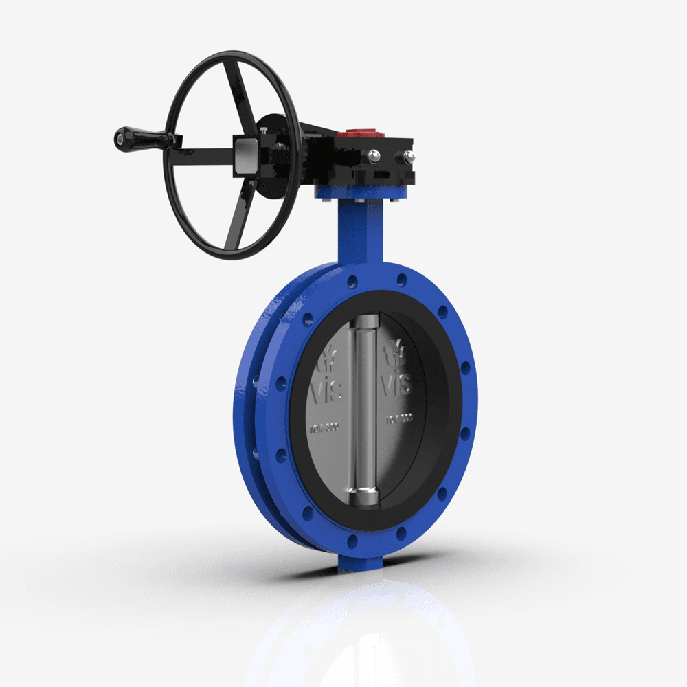 JIS Double Flanged Butterfly Valve