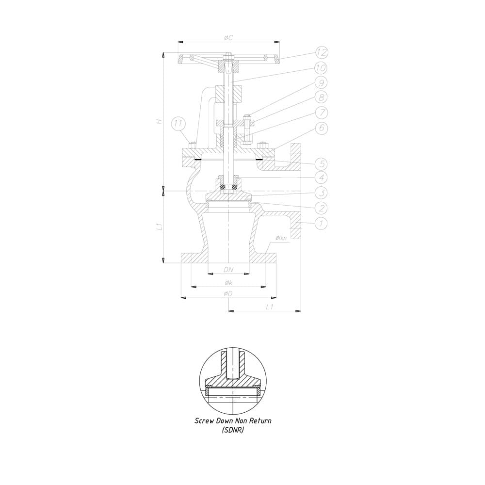JIS 10K Angle Globe Valve (2)