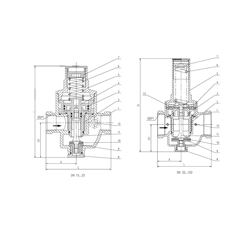 Bronze Pressure Reducing Valve (2)