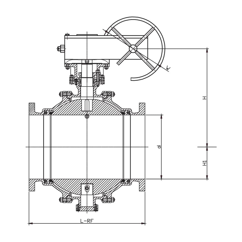 API Trunnion Ball Valve (2)