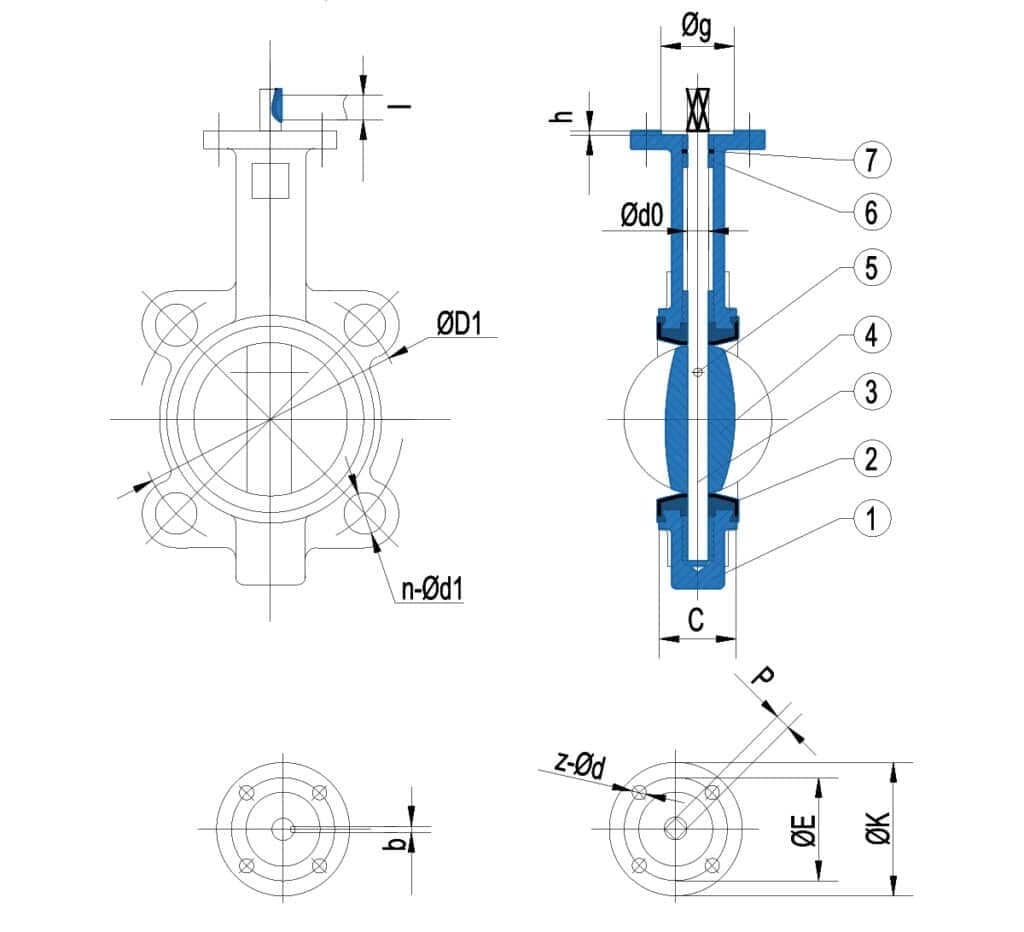 Cast Iron Wafer Butterfly Valve (3)