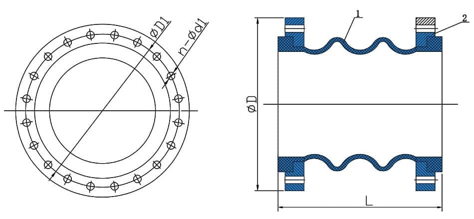 Double ball rubber expansion joint (5)