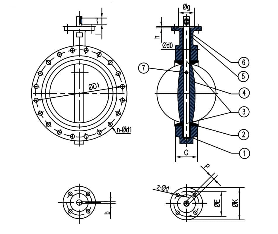 Double Flanged Butterfly Valve (4)