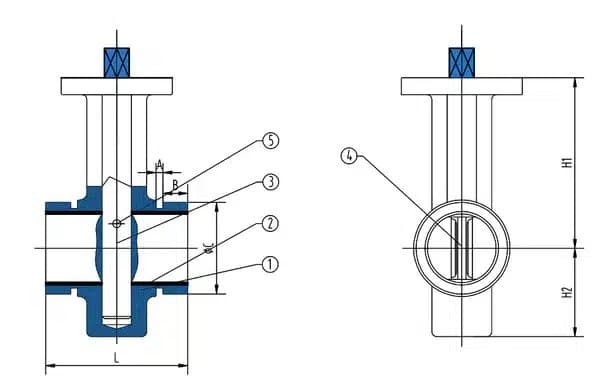 Grooved end butterfly valve (2)