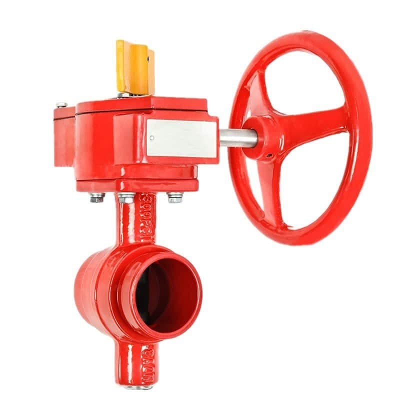 Grooved end butterfly valve