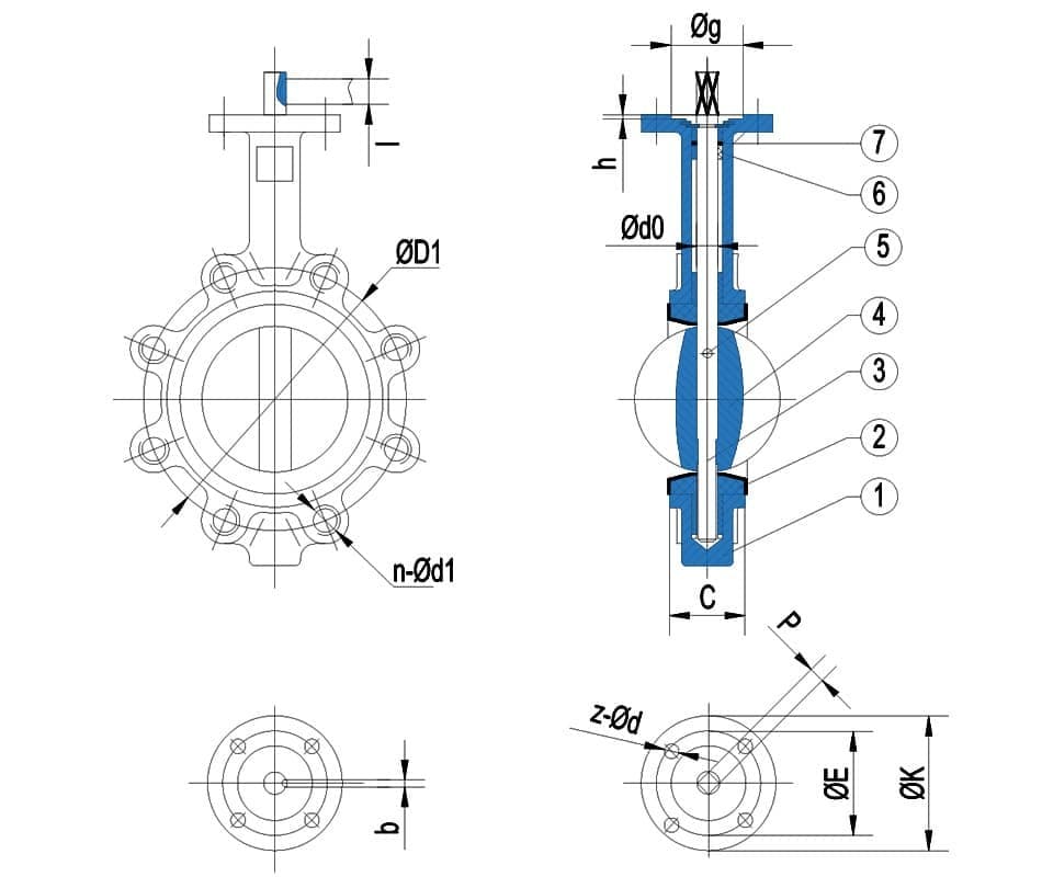 HALAR Spraying Lug butterfly valve (3)