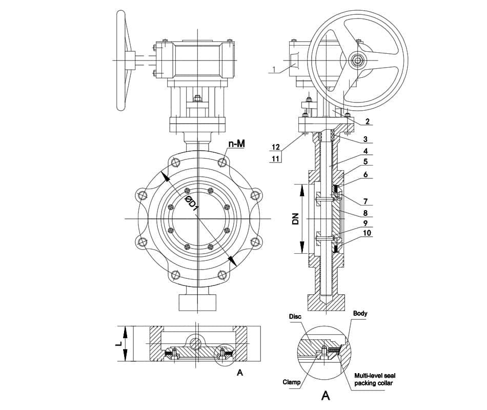 Triple Eccentric Lug Butterfly Valve (7)