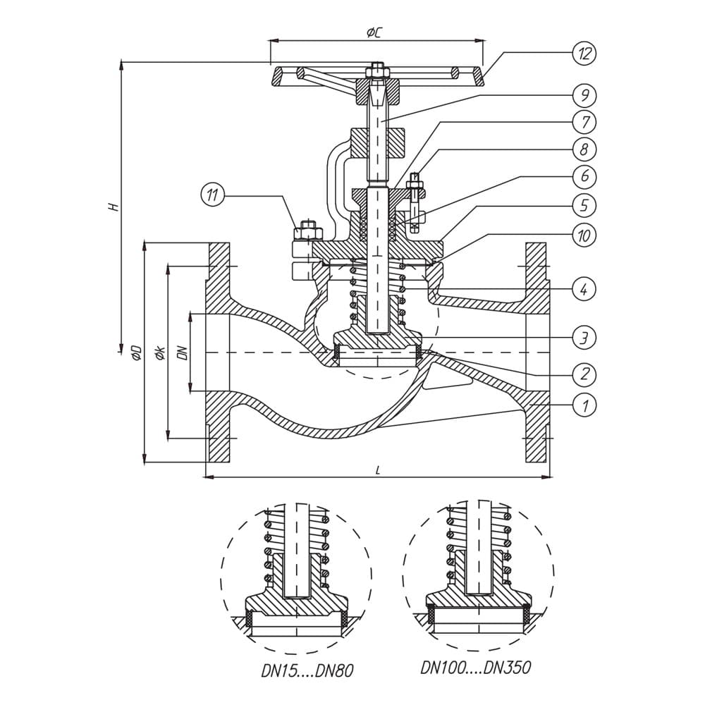 Straight SDNR Globe Valve (2)