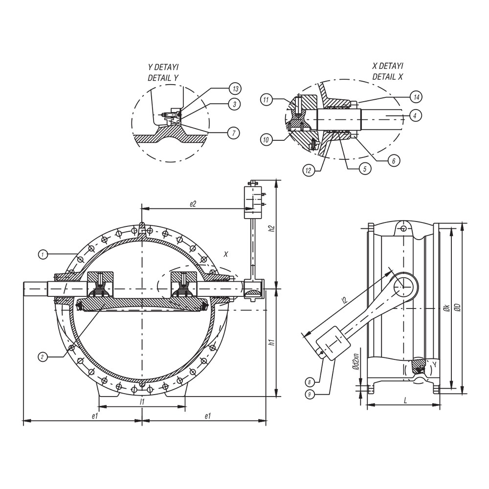 Tilting Type Check Valve drawing 1