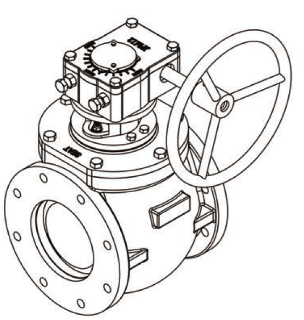 PVGX - Eccentric Plug Valve drawing 1