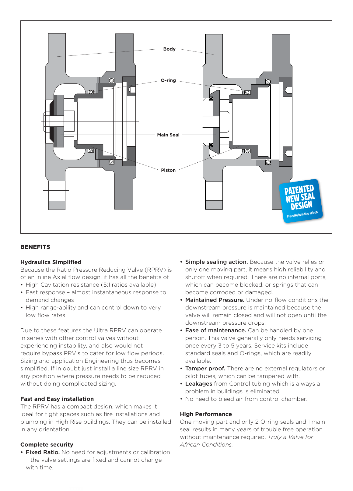 ACV Ratio Reducing Valve drawing 1
